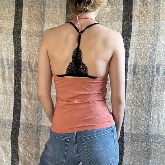 Me to We PacSun Peach Halter Top - Picture 3 of 6